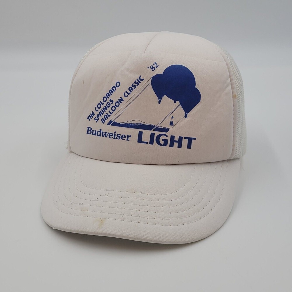 VTG The Colorado Springs Balloon Classic Budweiser Light Mesh Snapback Hat Cap